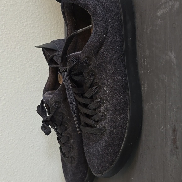 Allbirds Black Wool Sneakers Size 8 - Picture 4 of 8